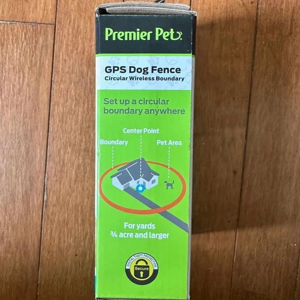 Premier Pet Wireless GPS Dog Fence Collar, Black